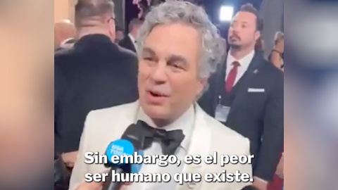 Mark Ruffalo en los Globos de Oro. Mark Ruffalo en los Globos de Oro.