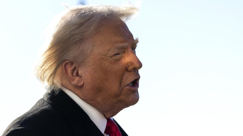 El presidente Donald Trump da una rueda de prensa en Washington. El presidente Donald Trump da una rueda de prensa en Washington.