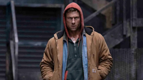 Glen Powell en 'The running man'.