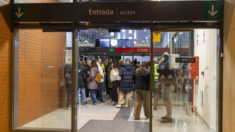 La estación de tren Huelva, esta tarde.