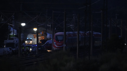 Zona del accidente ferroviario.