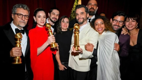 IMG_2806 El equipo de 'El agente secreto' celebra su triunfo en los Globos de Oro