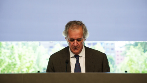 El presidente y CEO de Acciona, José Manuel Entrecanales Domecq, durante la Junta General de Accionistas de Acciona, en Madrid (España).