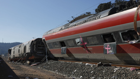 Vista del lugar donde tuvo lugar el accidente ferroviario entre dos trenes en Adamuz, Córdoba Vista del lugar donde tuvo lugar el accidente ferroviario entre dos trenes en Adamuz, Córdoba.