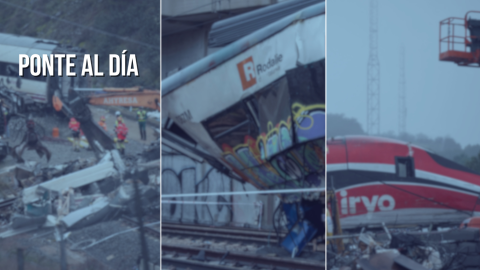 Fotomontaje con imágenes de los accidentes ferroviarios en Adamuz y Gelida. Fotomontaje con imágenes de los accidentes ferroviarios en Adamuz y Gelida.