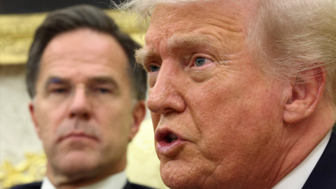 El presidente estadounidense Trump se reúne con el secretario general de la OTAN, Rutte, en Washington. El presidente estadounidense Trump se reúne con el secretario general de la OTAN, Rutte, en Washington.