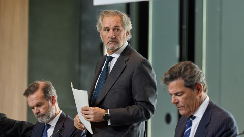 El CEO de Acciona, José Manuel Entrecanales, en una junta general ordinaria de accionistas de la compañía de 2024.