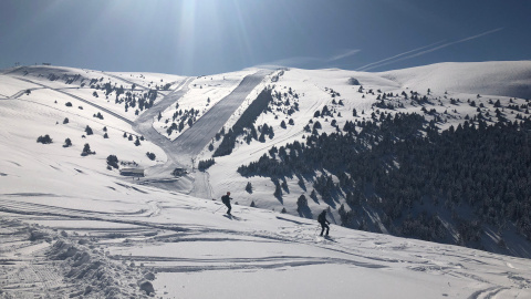 La nevada a les pistes de La Molina