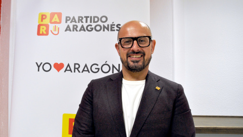 Alberto Izquierdo, portavoz y candidato del Partido Aragonés (PAR) que se presenta a las elecciones del próximo 8 de febrero.