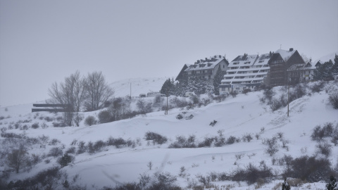 Formigal tras la llegada de un temporal en Huesca, Aragón. Formigal tras la llegada de un temporal en Huesca, Aragón.