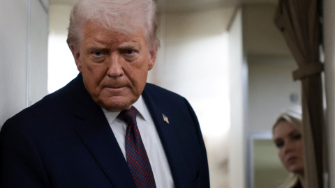 Donald Trump, este jueves, en Davos (Suiza). Donald Trump, este jueves, en Davos (Suiza).