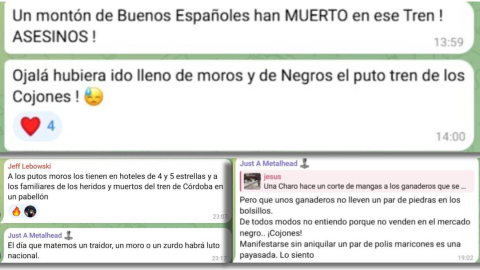 1a Mensajes publicados en el chat "Soldados de Pugilato" en Telegram.