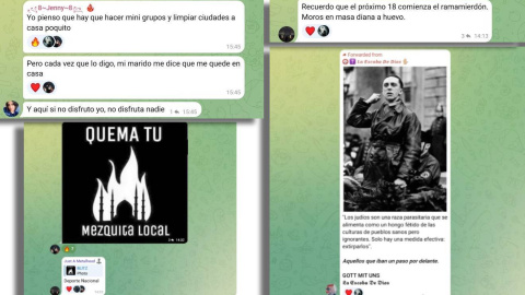 2b Mensajes publicados en el chat "Soldados de Pugilato" en Telegram.