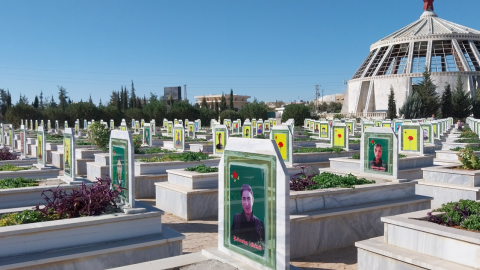 "Cementerio de mártires" en Siria