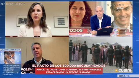 Ione Belarra responde a Nacho Abad en el programa 'En boca de todos'