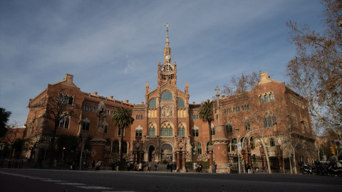 Façana del recinte històric de l'hospital de Sant Pau, en una imatge d'arxiu.