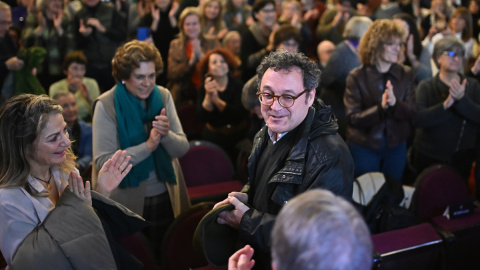 Álvaro García Ortiz El ex fiscal general del Estado, Álvaro García Ortiz, durante la presentación del manifiesto, en el Ateneo de Madrid.