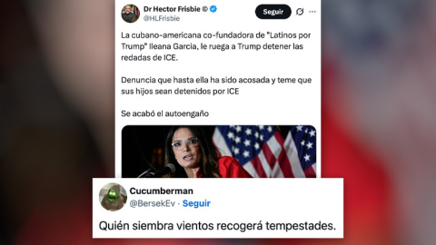 Los tuiteros reaccionan a las palabras de la fundadora de 'Latinas por Trump'.
