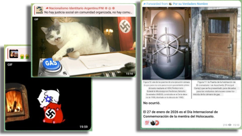 Mensajes publicados en el foro de Telegram que funciona bajo el nombre "Chat de Ysabel Peralta".