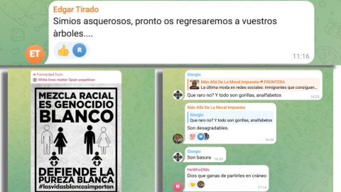 Mensajes publicados en el foro de Telegram que funciona bajo el nombre "Chat de Ysabel Peralta".