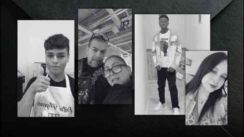 Fotografías de Gloria, Alex, El Hadji y Claudia, migrantes que se podrán acoger a la regularización extraordinaria. Fotografías de Gloria, Alex, El Hadji y Claudia, migrantes que se podrán acoger a la regularización extraordinaria.