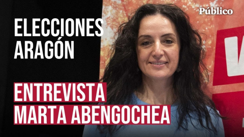 Público conversa con la candidata de Izquierda Unida y Movimiento Sumar a las elecciones aragonesas de este 8 de febrero.