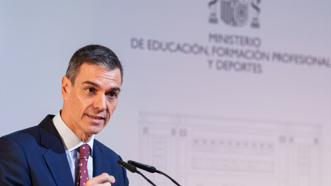Pedro Sánchez El presidente del Gobierno, Pedro Sánchez, en el Ministerio de Educación.