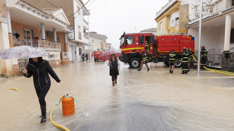Zonas inundadas por las intensas lluvias en Huertor Tájar (Granada), a 5 de febrero de 2026.