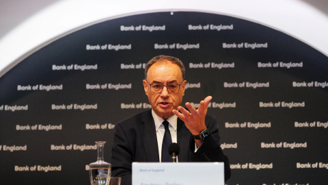 El gobernador del Banco de Inglaterra, Andrew Bailey. El gobernador del Banco de Inglaterra, Andrew Bailey.