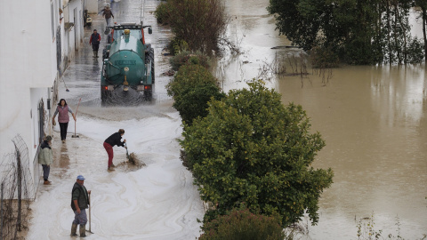 Vecinos del municipio granadino de Villanueva Mesía, limpiando calles y viviendas. Vecinos del municipio granadino de Villanueva Mesía, limpiando calles y viviendas.