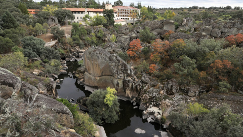 Imagen de archivo del balneario de Retortillo (Salamanca), cerca del lugar previsto por Berkeley Energía para de una mina de uranio a cielo abierto.
