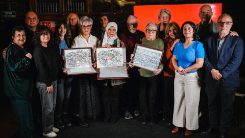 Ciemen (1) Imatge de grup dels guardonats amb els Premis Aureli Argemí que atorga el Ciemen.