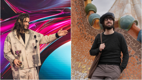 El cineasta Óliver Laxe y el escritor David Uclés. El cineasta Óliver Laxe y el escritor David Uclés.