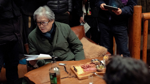 El cineasta coreano Park Cahn-wook, en el rodaje.