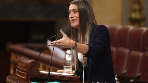 La vicepresidenta de Junts, Miriam Nogueras, en una sesión de control al Gobierno , en el Congreso de los Diputados, a 11 de febrero de 2026, en Madrid (España). El pleno acoge el primer cara a cara del año entre el líder de la oposición y el presidente d La vicepresidenta de Junts, Miriam Nogueras, en una sesión de control al Gobierno , en el Congreso de los Diputados, a 11 de febrero de 2026, en Madrid (España). El pleno acoge el primer cara a cara del año entre el líder de la oposición y el presidente del Gobierno, el cual comparece para dar explicaciones sobre los recientes accidentes ferroviarios que provocaron 47 muertos y dar cuenta de la posición del Ejecutivo sobre el contenido de las últimas reuniones y foros internacionales en los que ha participado.