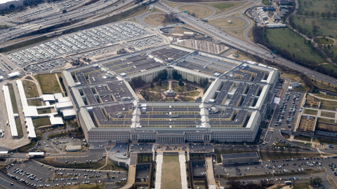 Vista aérea del edificio del Pentágono, la sede del Departamento de Defensa de EEUU, en Washington. Vista aérea del edificio del Pentágono, la sede del Departamento de Defensa de EEUU, en Washington.