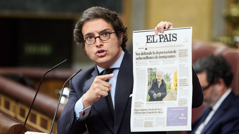 EuropaPress_6847114_diputado_vox_jose_maria_figaredo_interviene_pleno_extraordinario_congreso El diputado de Vox José María Figaredo durante un pleno extraordinario en el Congreso de los diputados.