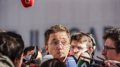 Imagen de archivo del expolítico Íñigo Errejón en las inmediaciones de los juzgados de Plaza de Castilla.