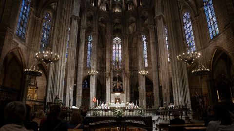 Misa en la catedral de Barcelona. Archivo. Misa en la catedral de Barcelona. Archivo.