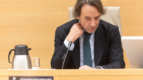 José Manuel Cuenca compareciendo en la comisión de Investigación sobre la DANA, en el Congreso de los Diputados.