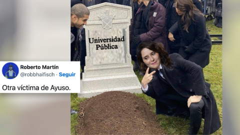 Uno de los memes sobre Ayuso que circulan por las redes. Uno de los memes sobre Ayuso que circulan por las redes.
