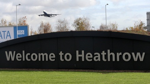 Aeropuerto de Heathrow en Londres, Reino Unido.