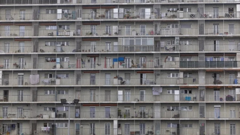Vista de un bloque de viviendas en San Sebastián.