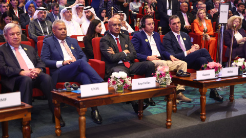 El presidente del Gobierno Pedro Sánchez participa en la Cumbre de Impacto IA.