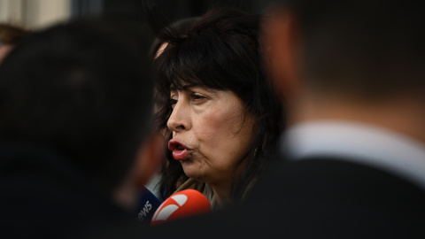 Ana Redondo Imagen de archivo de la ministra de Igualdad, Ana Redondo, ante la prensa a su llegada al Congreso de los Diputados.
