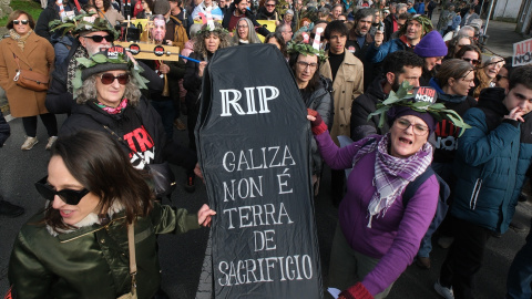 Manifestación contra Altri el pasado14 de diciembre en Santiago de Compostela. Manifestación contra Altri el pasado14 de diciembre en Santiago de Compostela.