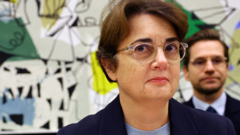 La ahora expresidenta del Louvre Laurence des Cars La ahora expresidenta del museo del Louvre Laurence des Cars durante una comparecencia en Asamblea Nacional francesa.