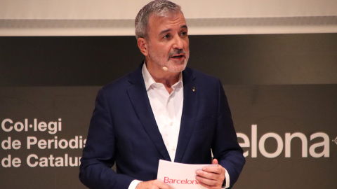 L'alcalde de Barcelona, Jaume Collboni, en l'acte "L'alcalde respon".