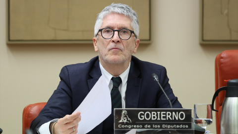El ministro del Interior, Fernando Grande Marlaska, comparece ante la Comisión de Interior, en el Congreso de los Diputados.
