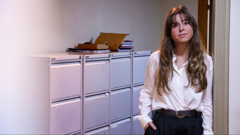 La letrada de penal y penitenciario Montse Pijoan en el despacho de Bataller Abogados, en Barcelona